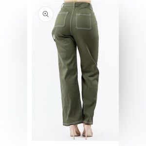 American Bazi Green Carpenter Denim